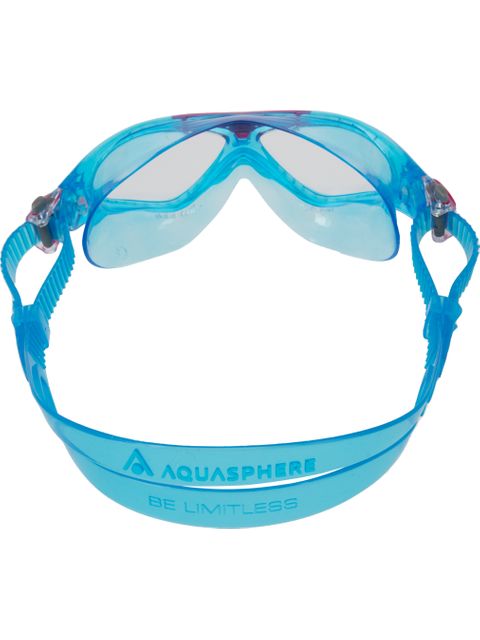 Aqua Sphere Vista Junior Swim Mask - Clear/Turquoise/Pink