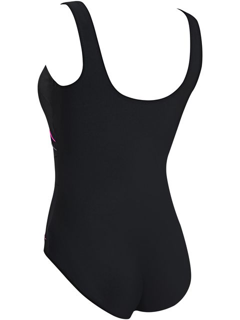 Zoggs Macmasters Scoopback One Piece - Black/Pink