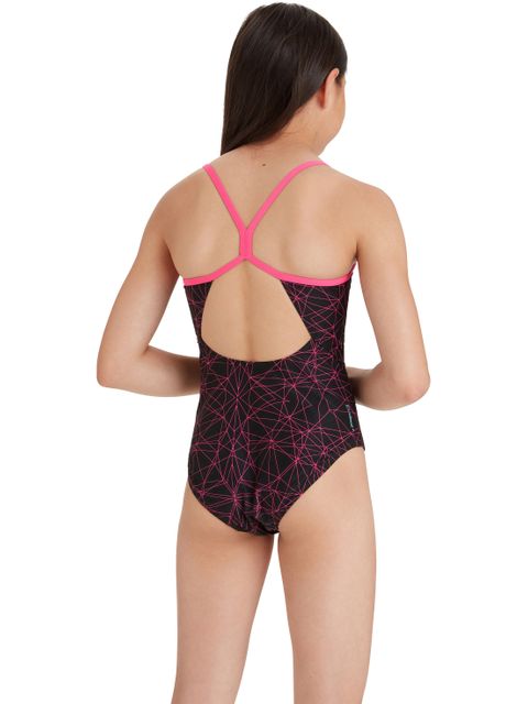 Zoggs Warrego Sprintback One Piece - Black/Pink