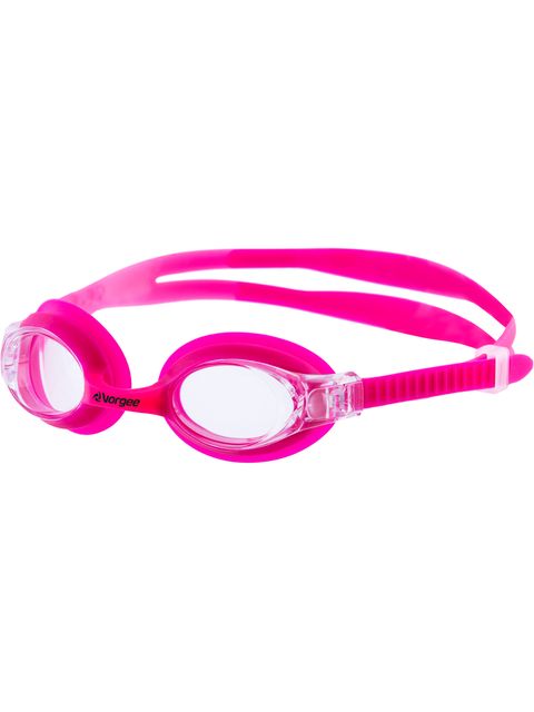 Vorgee Dolphin Goggles - Clear/Hot Pink/Pink