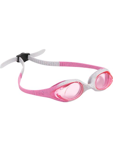Arena Spider Junior Goggles - Pink Tint/Grey/Pink
