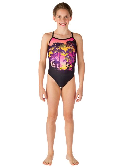 Zealous Pink Mystic Girls One Piece