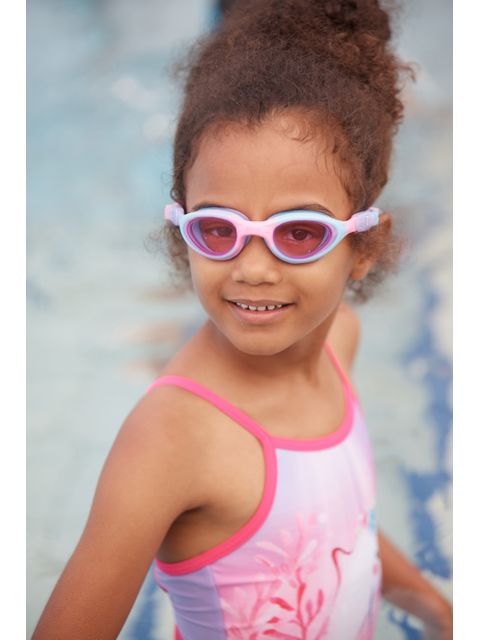Zoggs Little Super Seal Goggles - Pink Tint/Pink/Purple