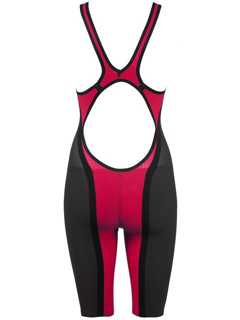 Fina Approved Arena Powerskin Carbon Flex Red & Grey Kneelength