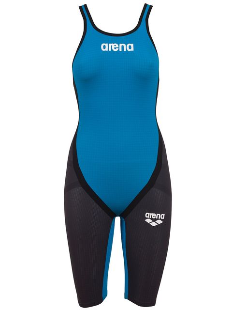 Fina Approved Arena Powerskin Carbon Flex Cyan & Grey Kneelength