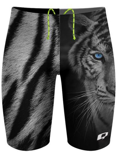 Q Swimwear Jammers - White Tiger
