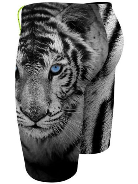 Q Swimwear Jammers - White Tiger