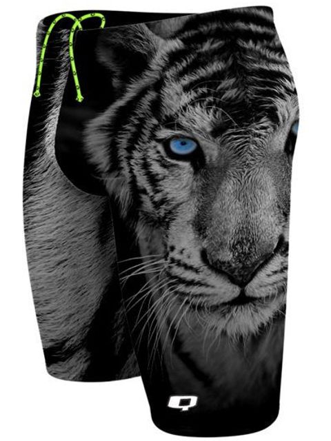 Q Swimwear Jammers - White Tiger