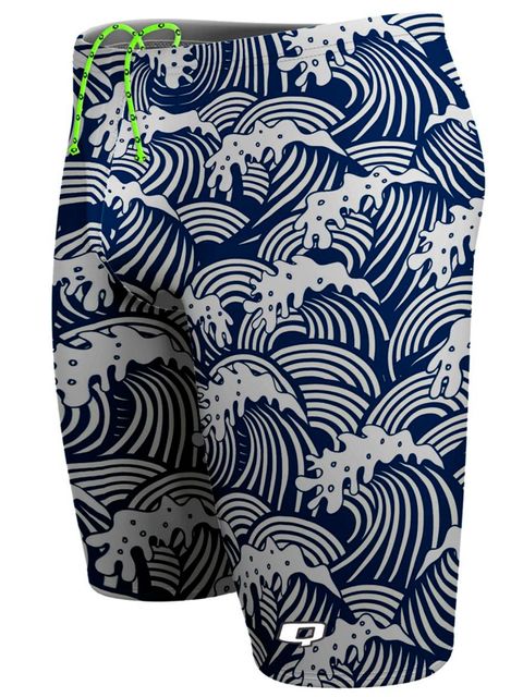 Q Swimwear White Cap Jammers