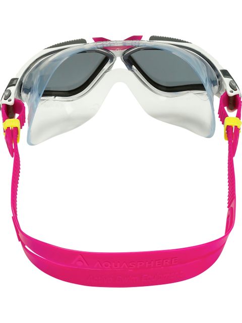 Aqua Sphere Vista Swim Mask - Smoke/White/Raspberry
