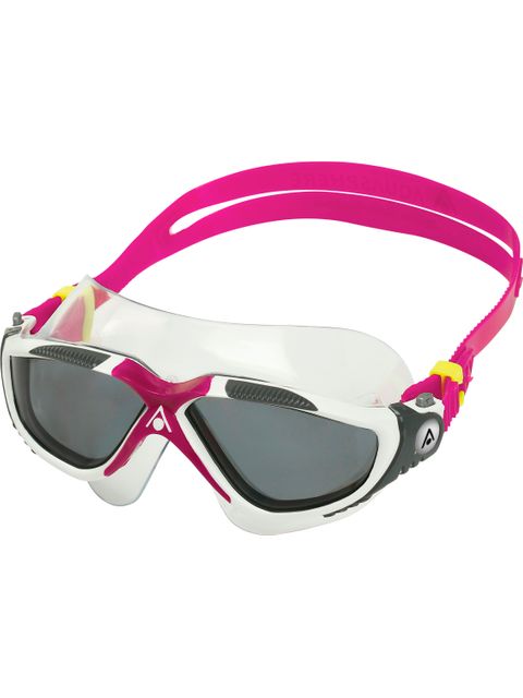 Aqua Sphere Vista Swim Mask - Smoke/White/Raspberry