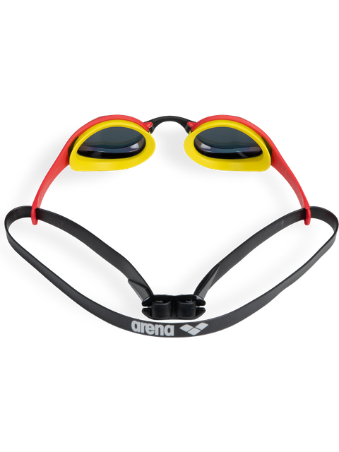 Arena Cobra Ultra Swipe Goggles - Gold Mirror/Red