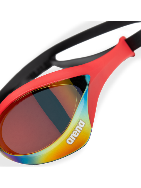 Arena Cobra Ultra Swipe Goggles - Gold Mirror/Red