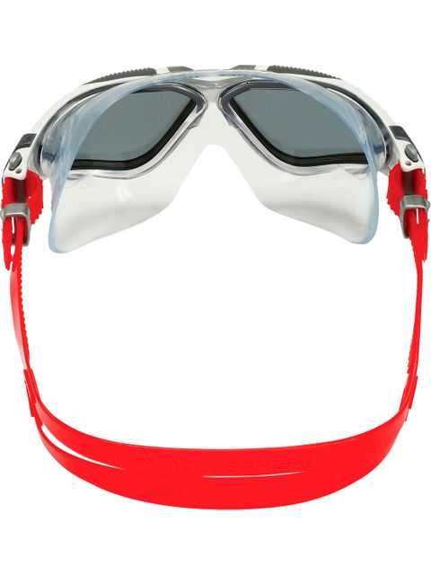 Aqua Sphere Vista Swim Mask - Smoke/White/Grey/Red