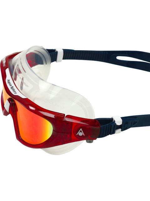 Aqua Sphere Vista Pro Goggles - Red Titanium Mirror/Dark Blue/Red