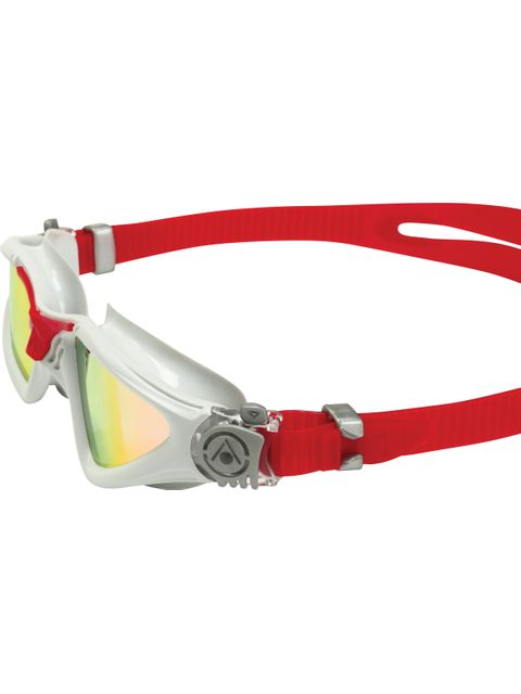 Aqua Sphere Kayenne Goggles - Red Titanium Mirror/Grey/Red