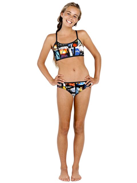 Rival Lime In The Coconut Girls Sports Bikini