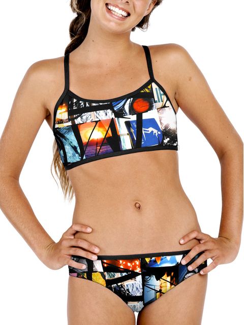 Rival Lime In The Coconut Girls Sports Bikini