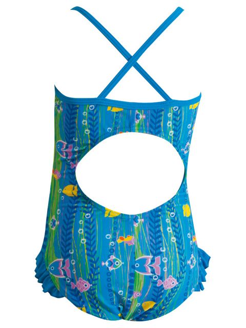 Zoggs Sea Garden Toddler Girls One Piece Swimsuit
