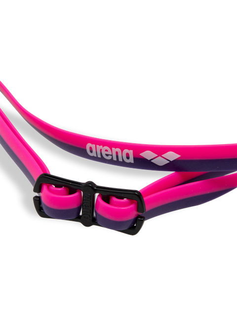 Arena Python Junior Goggles - Silver Mirror/Shocking Pink