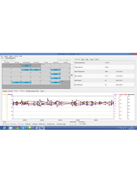 Swimovate Poolmate HR Watch softwear screenshot