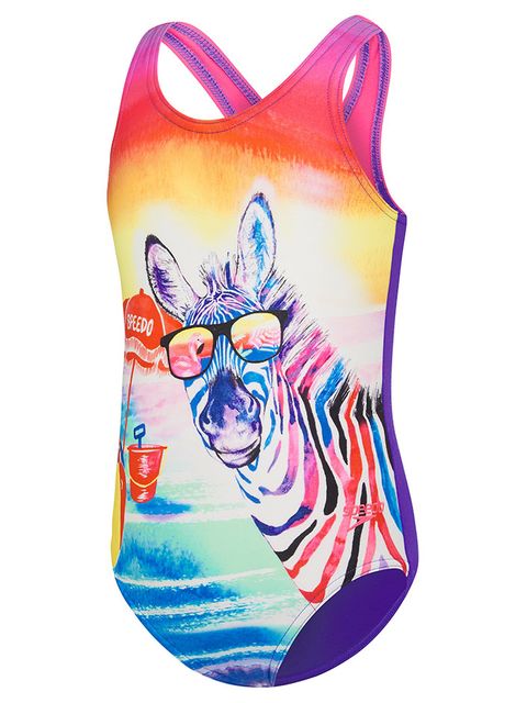 Speedo Beach Zebra Toddler Girls One Piece