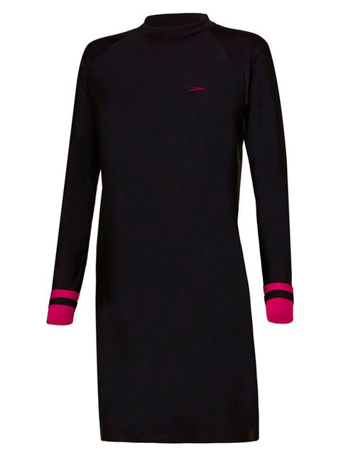 Speedo Black & Rose Womens Swim Dress