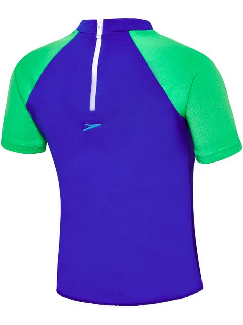 Speedo Camo Shark Toddler Boys Short Sleeve Suntop