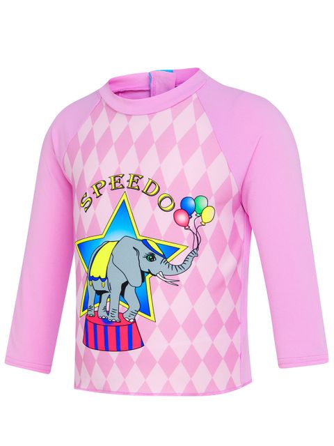 Speedo Circus Fun Toddler Girls Long Sleeve Sun Top