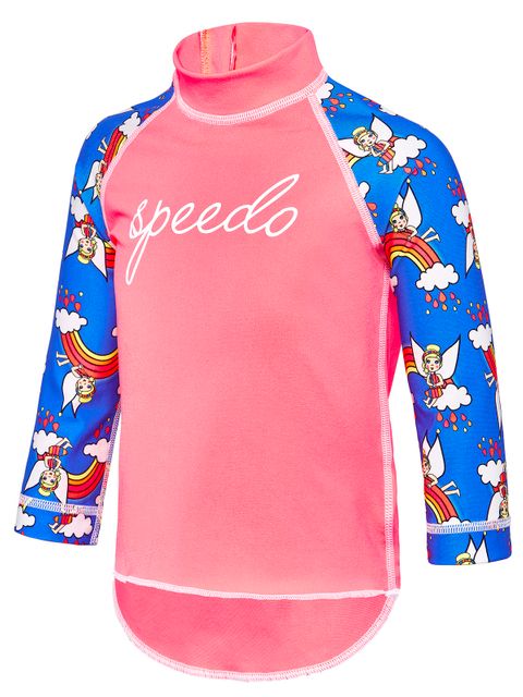 Speedo Day Fairy Logo Toddler Girls Long Sleeve Suntop