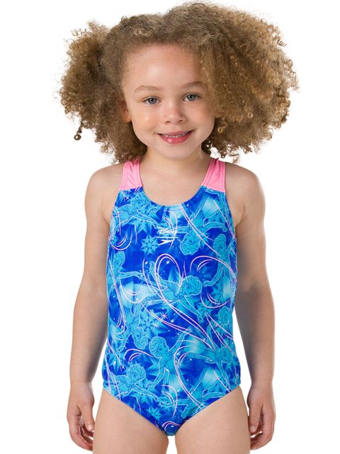 Speedo Disney Frozen Toddler Girls Allover One Piece