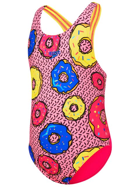 Speedo Donut Fun Leaderback Toddler Girls One Piece