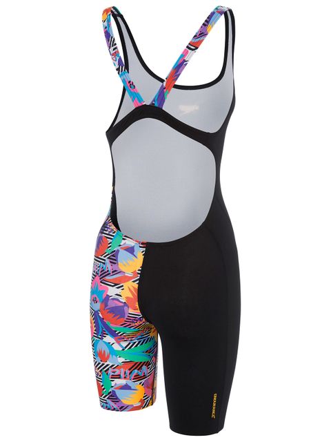 Speedo Dreamland Flowers Girls Leaderback Legusuit