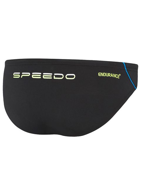 Speedo Endurance Boys Black & Yellow Briefs