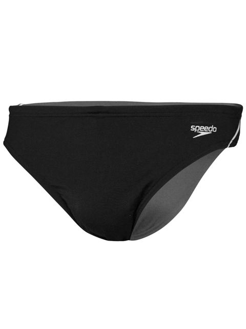 Speedo Endurance+ Logo Black & White Mens Brief