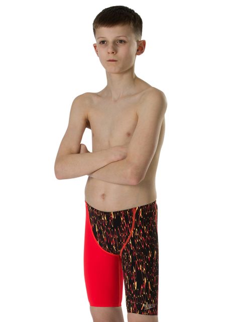 Speedo Fastskin Junior Endurance+ Papaya Punch & Black High Waist Jammers