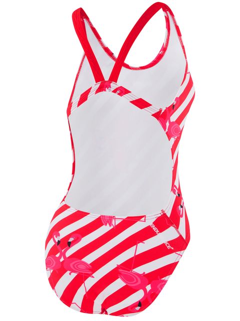 Speedo Flamingo Stripe Leaderback One Piece