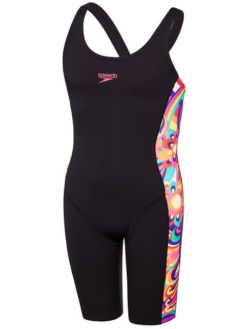 Speedo Floral Swirl Girls Kneelength