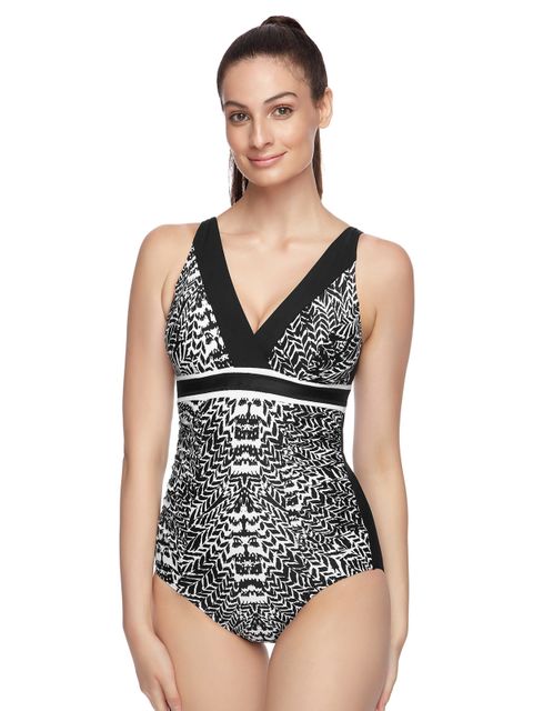 Speedo Fringe Panama Womens Scoopback One Piece