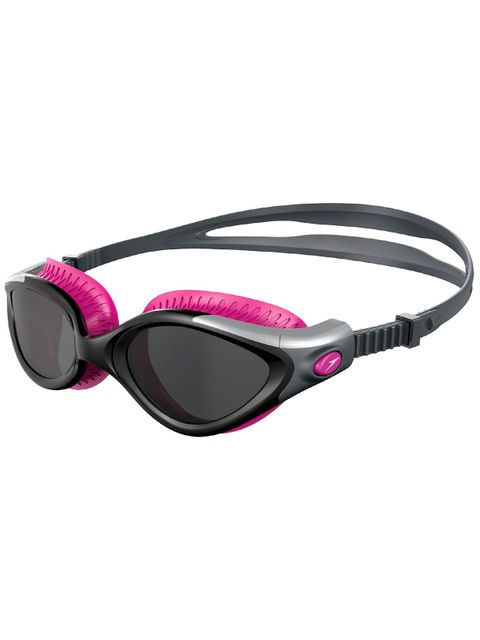 Speedo Futura Biofuse Flexiseal Female Ecstatic Pink & Black Smoke Lens Goggles
