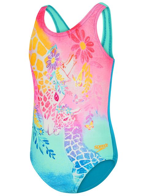 Speedo Giraffe Love Toddler Girls One Piece