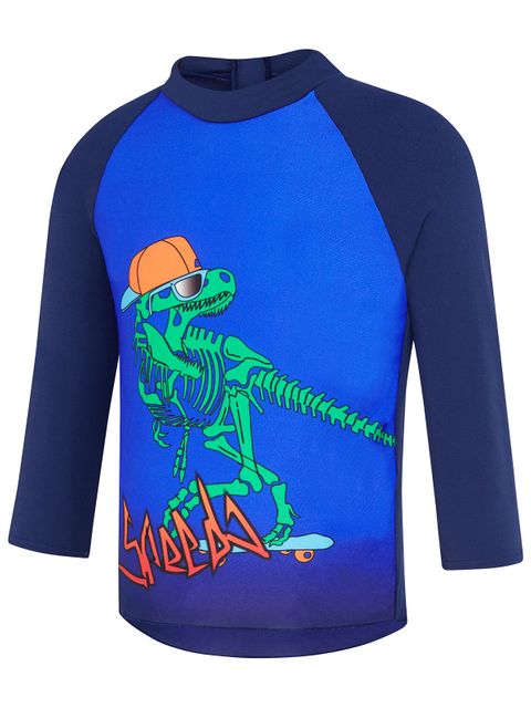 Speedo Gnarly Dino Toddler Boys Long Sleeve Sun Top