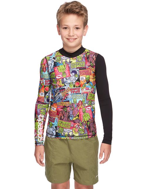 Speedo Hero Boys Long Sleeve Rashie 