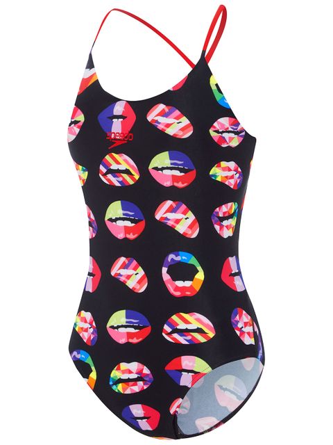 Speedo Limited Edition Series 101 Hot Lips Tie Back One Piece 