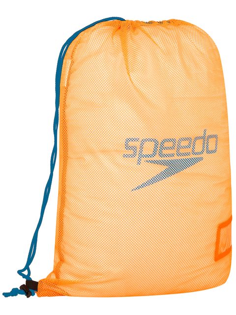 Speedo Mesh Training Bag Fluro Orange & Blue