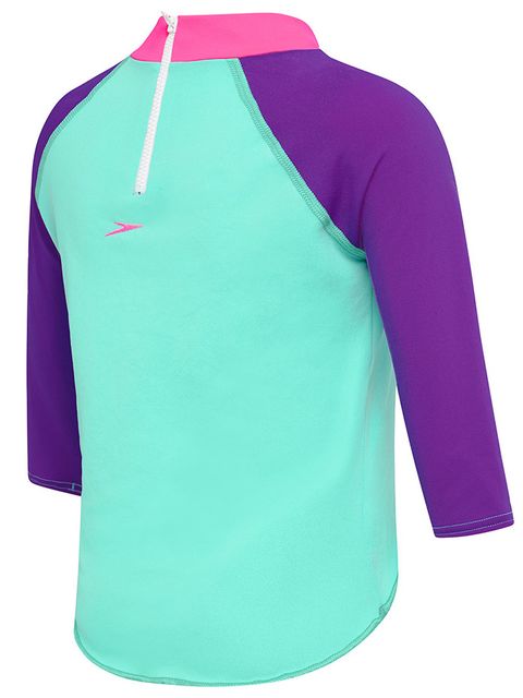 Speedo Minty Toddler Girls Long Sleeve Sun Top