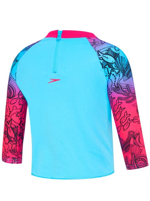 Speedo Mystical Fish Toddler Girls Long Sleeve Sun Top