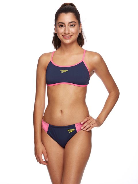 Speedo Navy Azalia Womens Basic Bikini Bottoms