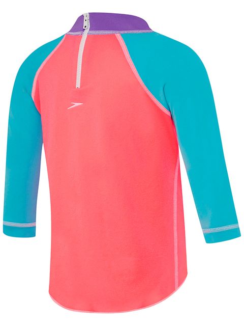 Speedo Penelope Pink Toddler Girls Long Sleeve Sun Top