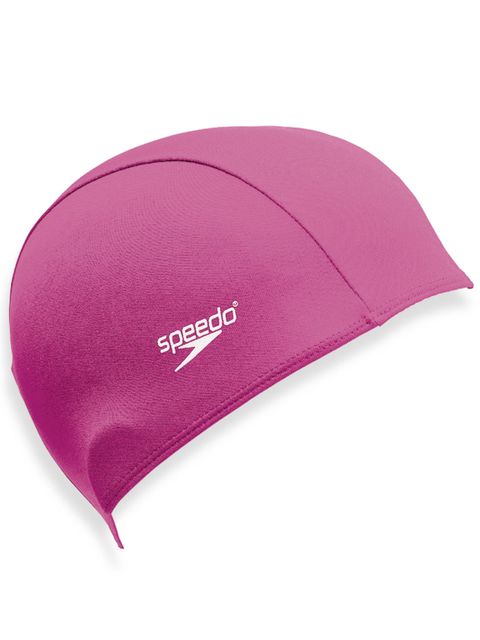 Speedo Polyester Junior Swim Cap - Scarlet